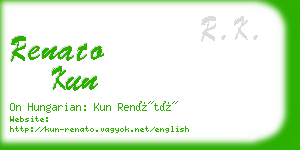 renato kun business card